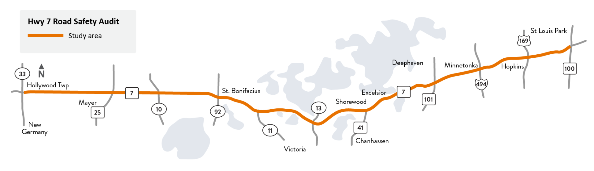 Highway 7 Safety Audit Map